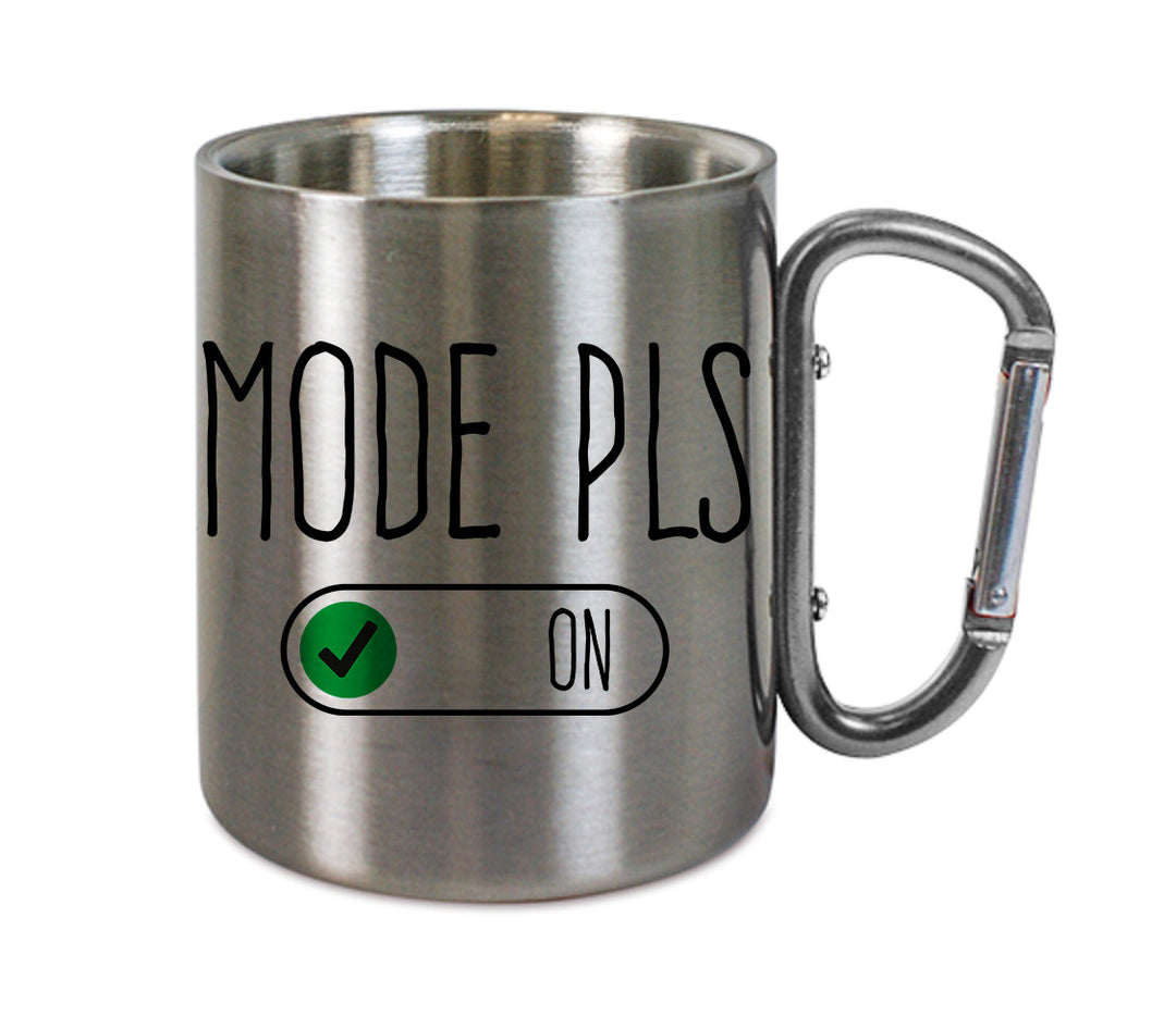 Mug inox mousqueton personnalisé Mode PLS
