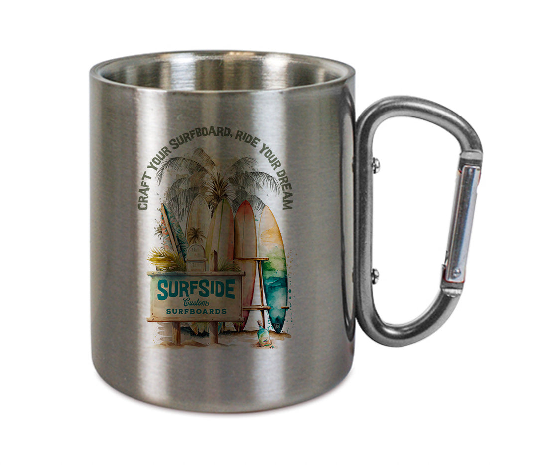 Mug inox mousqueton personnalisé Ride your dream