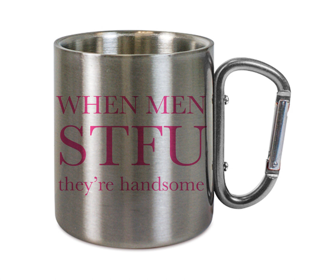 Mug inox mousqueton personnalisé STFU