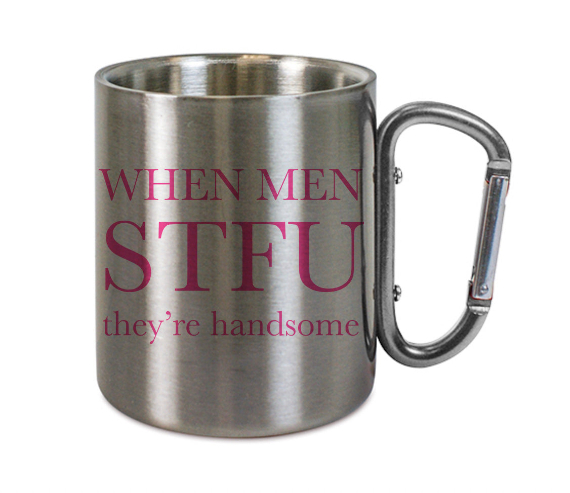Mug inox mousqueton personnalisé STFU