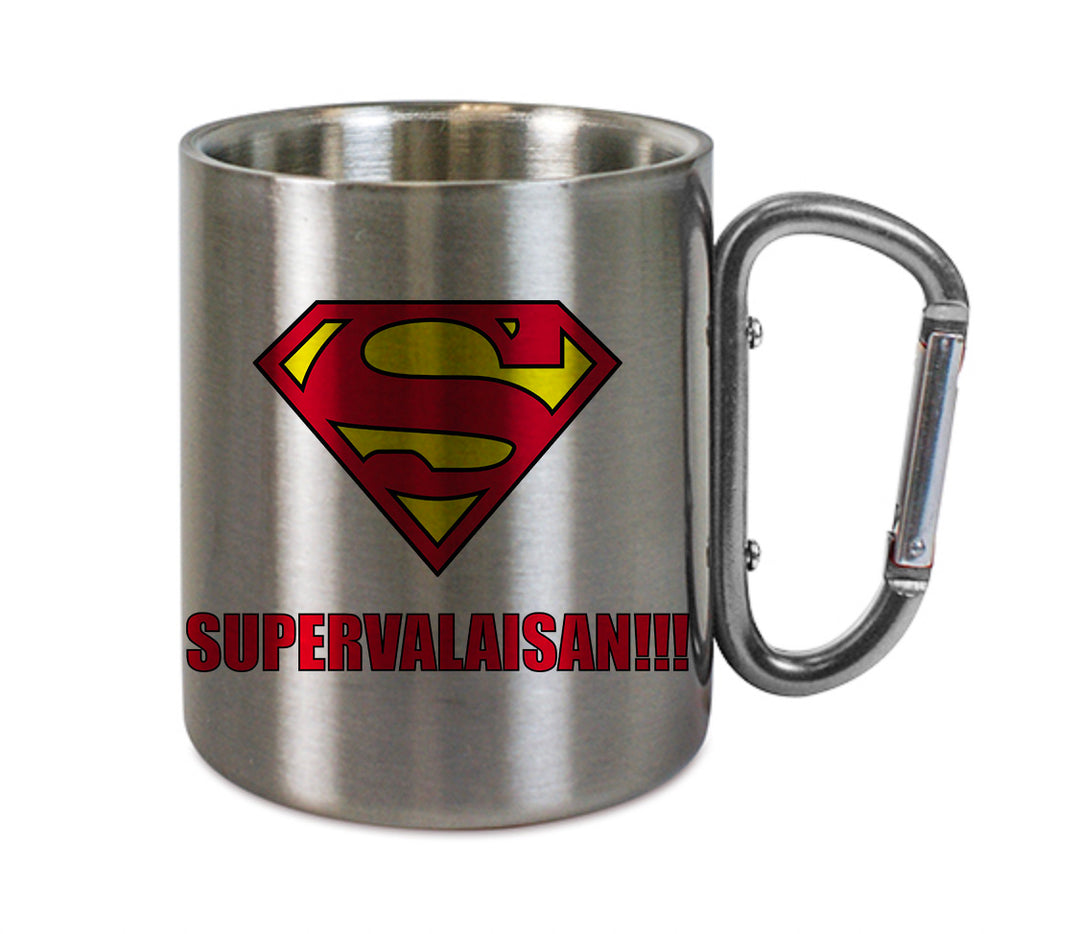 Mug inox mousqueton personnalisé SUPERVALAISAN 2