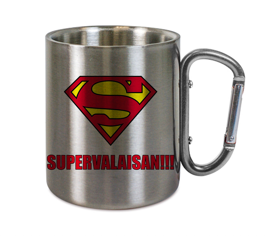 Mug inox mousqueton personnalisé SUPERVALAISAN 2