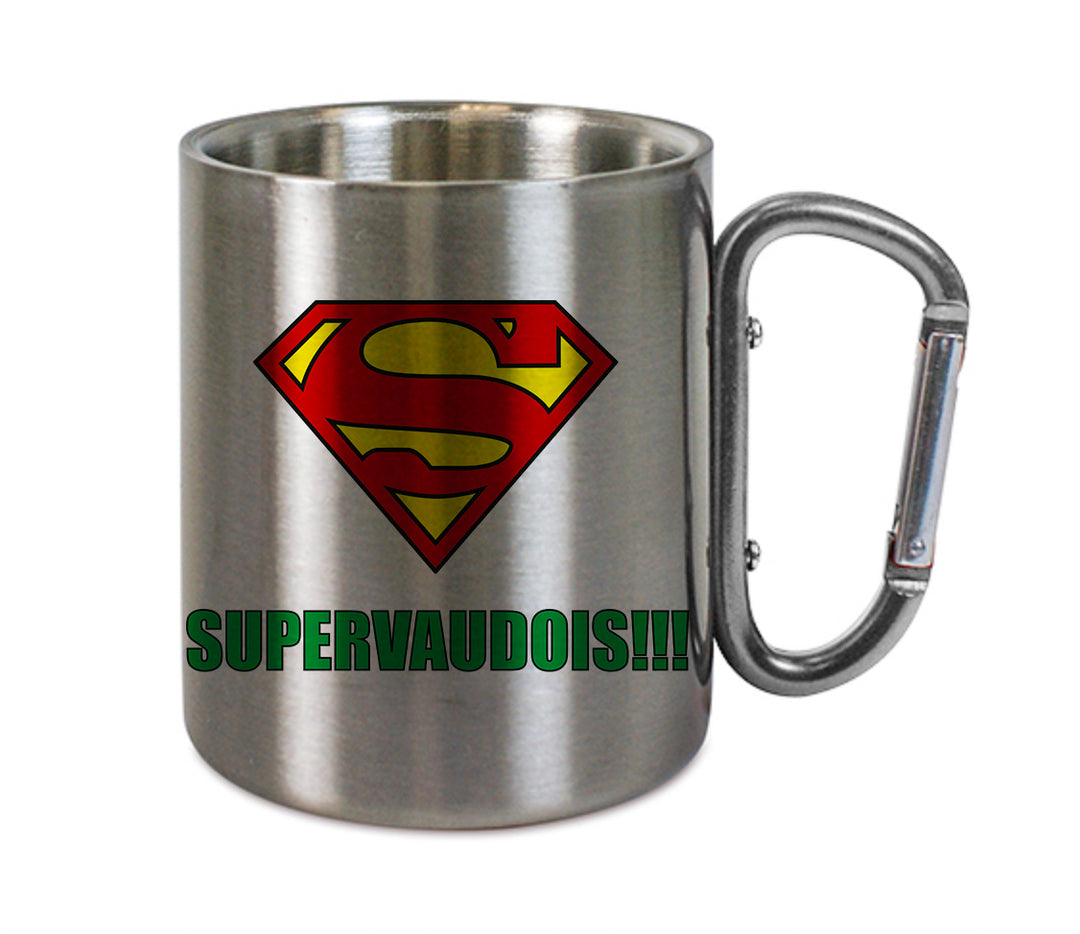 Mug inox mousqueton personnalisé SUPERVAUDOIS 2