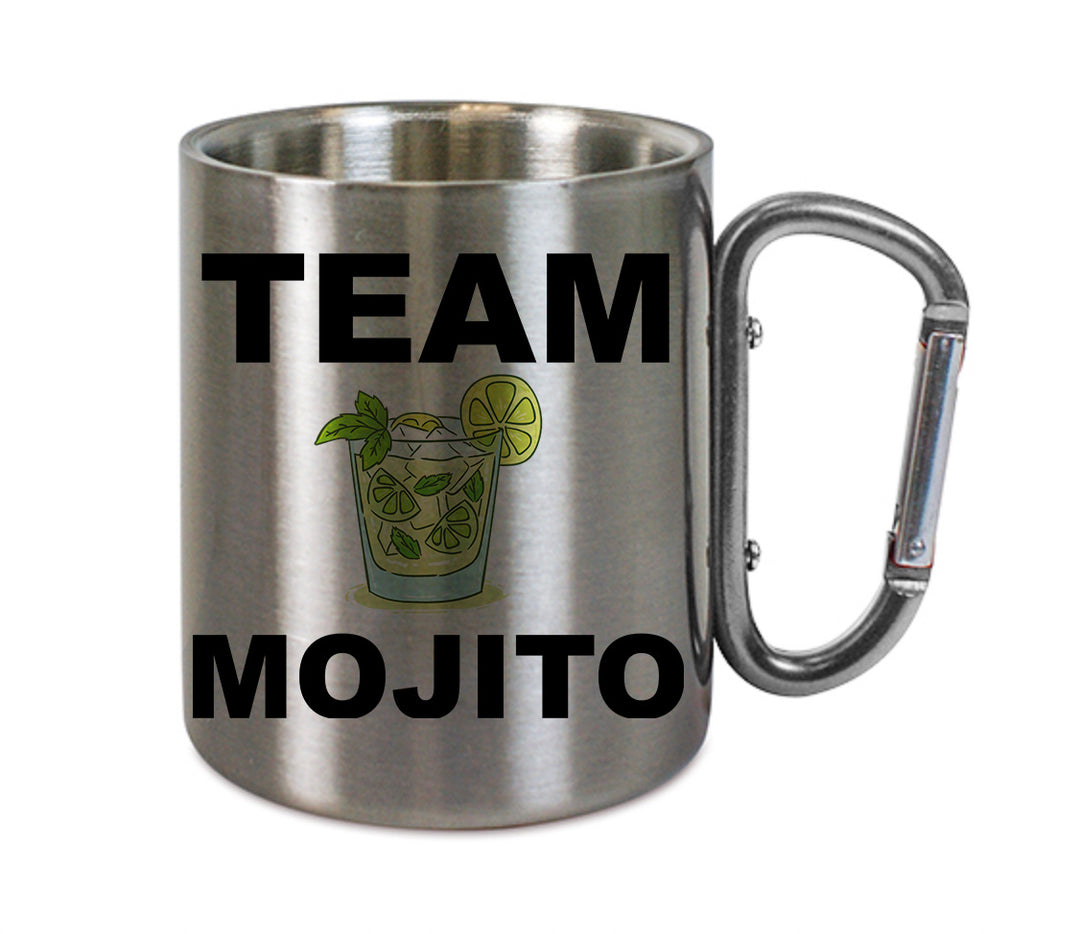 Mug inox mousqueton personnalisé Team Mojito