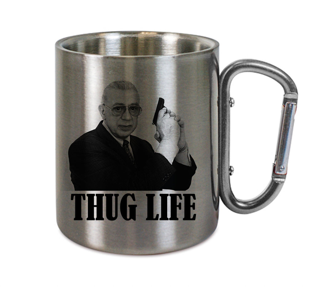 Mug inox mousqueton personnalisé Thug Life