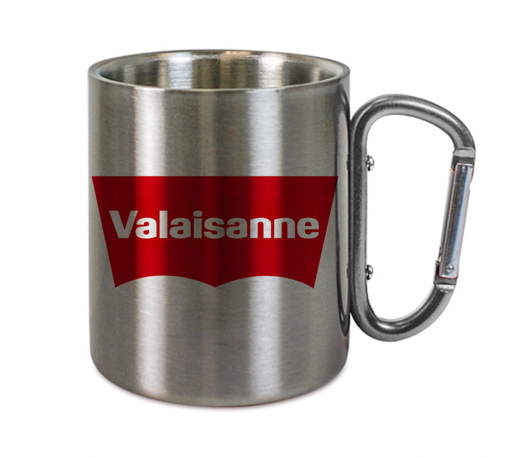 Mug inox mousqueton personnalisé Valaisanne Levi's
