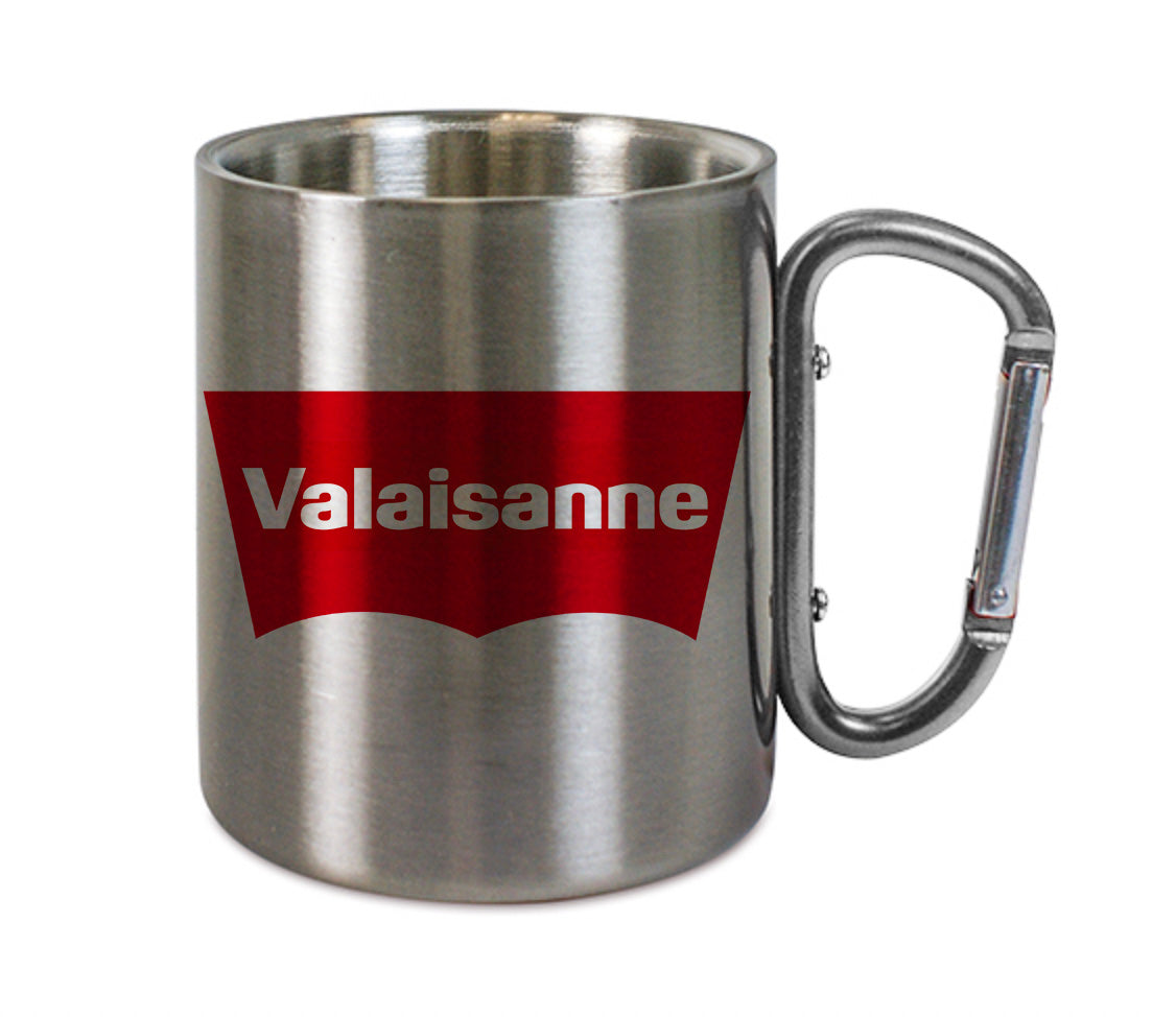 Mug inox mousqueton personnalisé Valaisanne Levi's