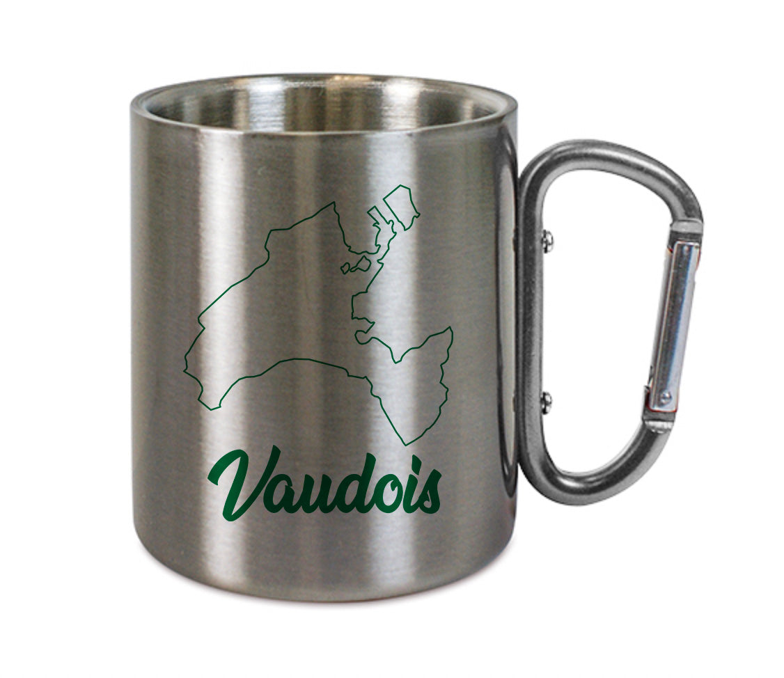 Mug inox mousqueton personnalisé Vaudois