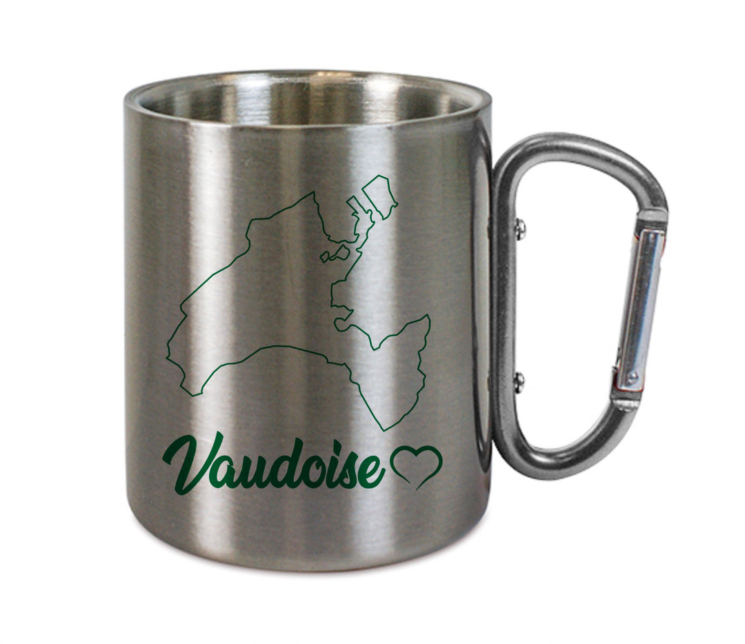 Mug inox mousqueton personnalisé Vaudoise 2