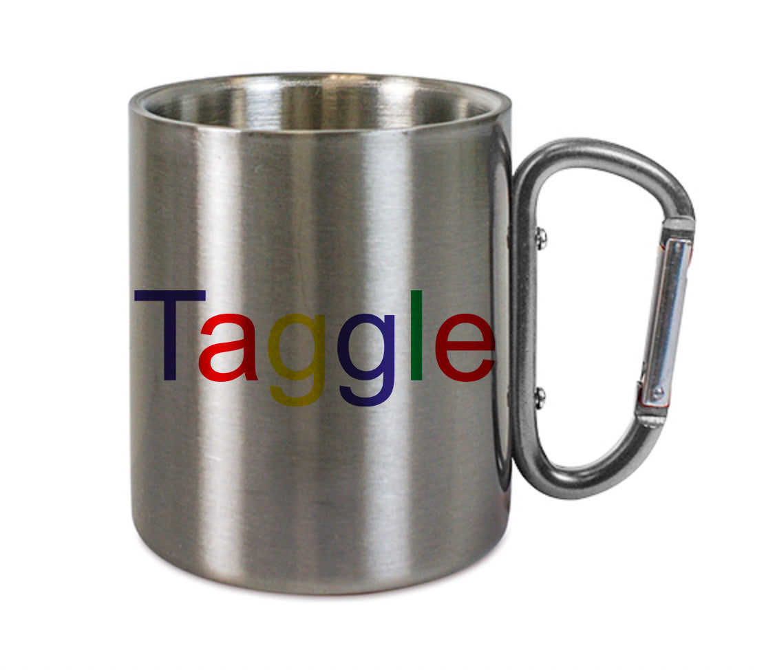 Mug inox mousqueton personnalisé taggle