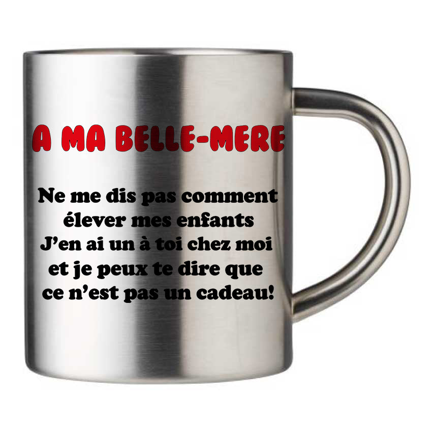 Mug inox personnalisé A ma belle mere