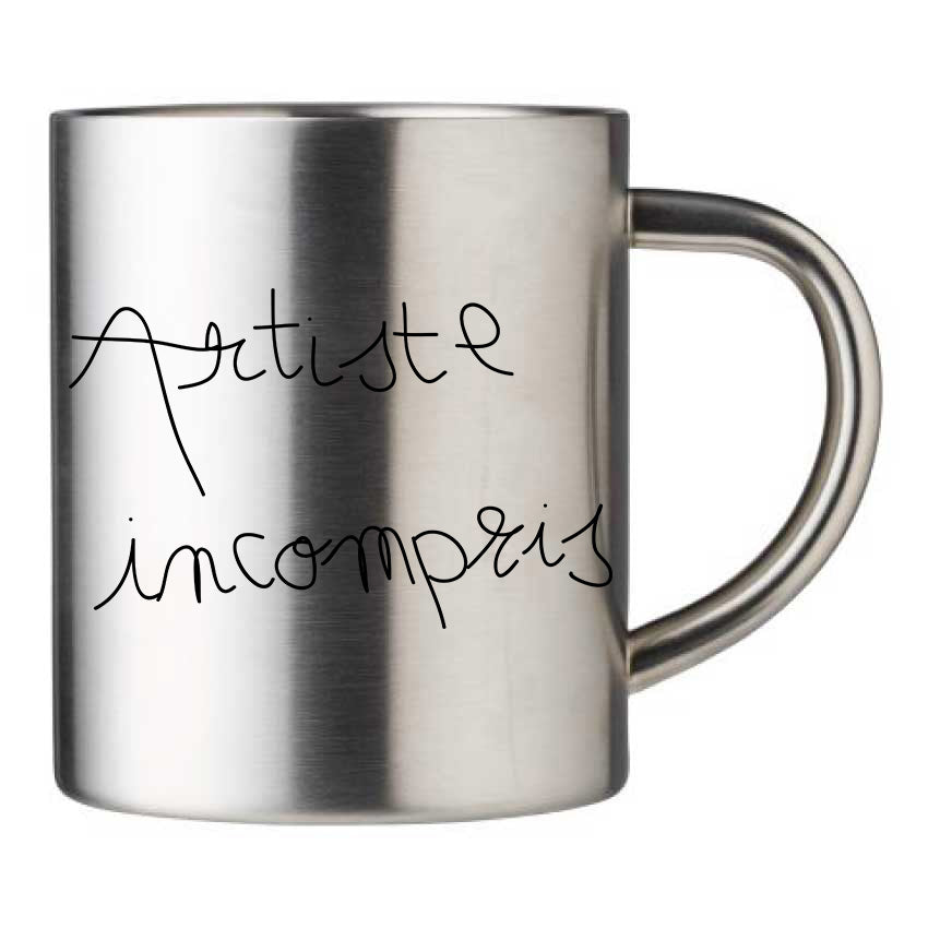 Mug inox personnalisé Artiste incompris
