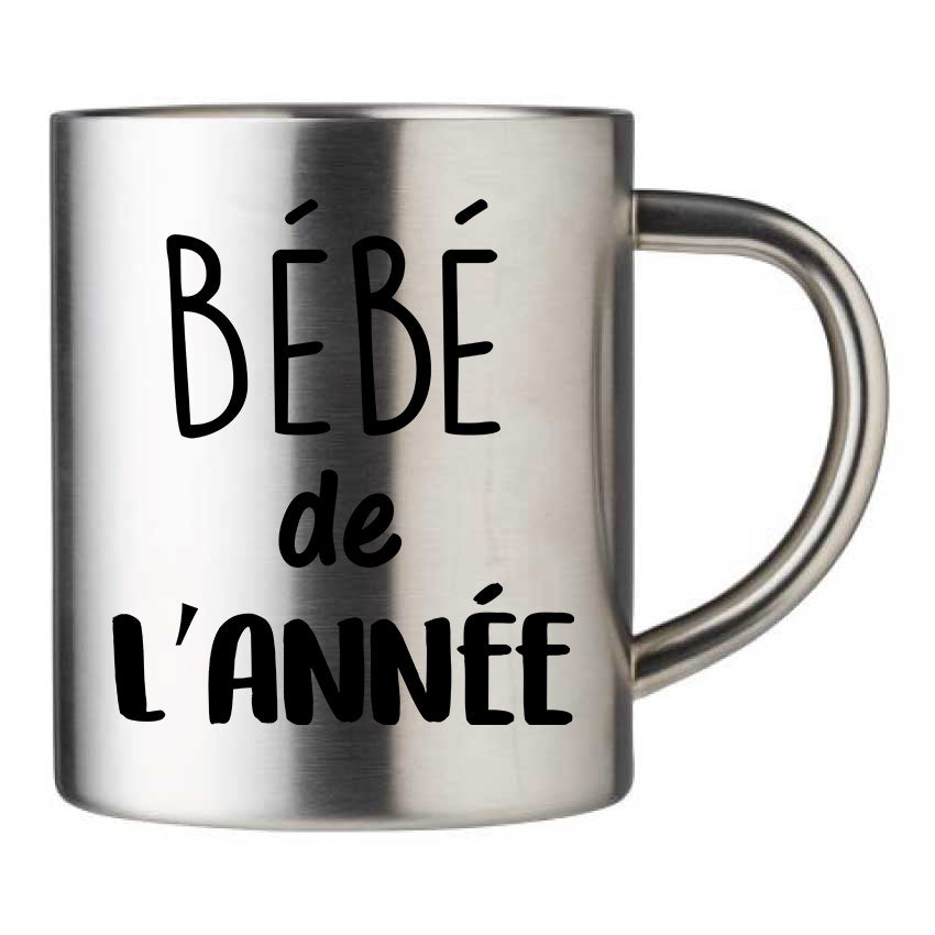 Mug inox personnalisé Bebe de l'annee