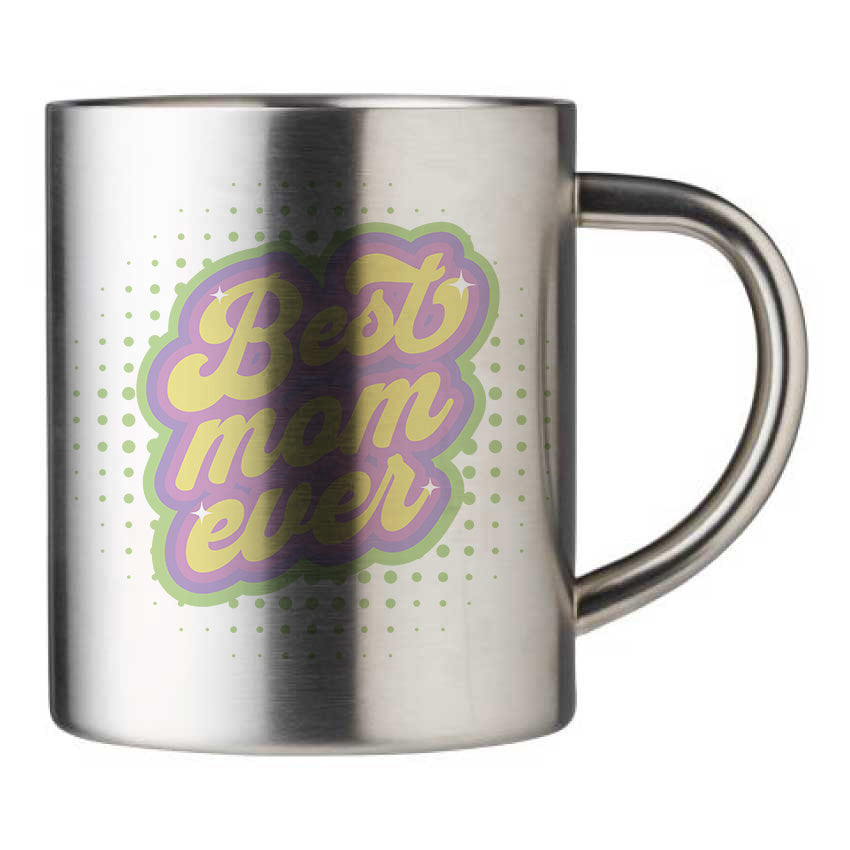 Mug inox personnalisé Best mom ever