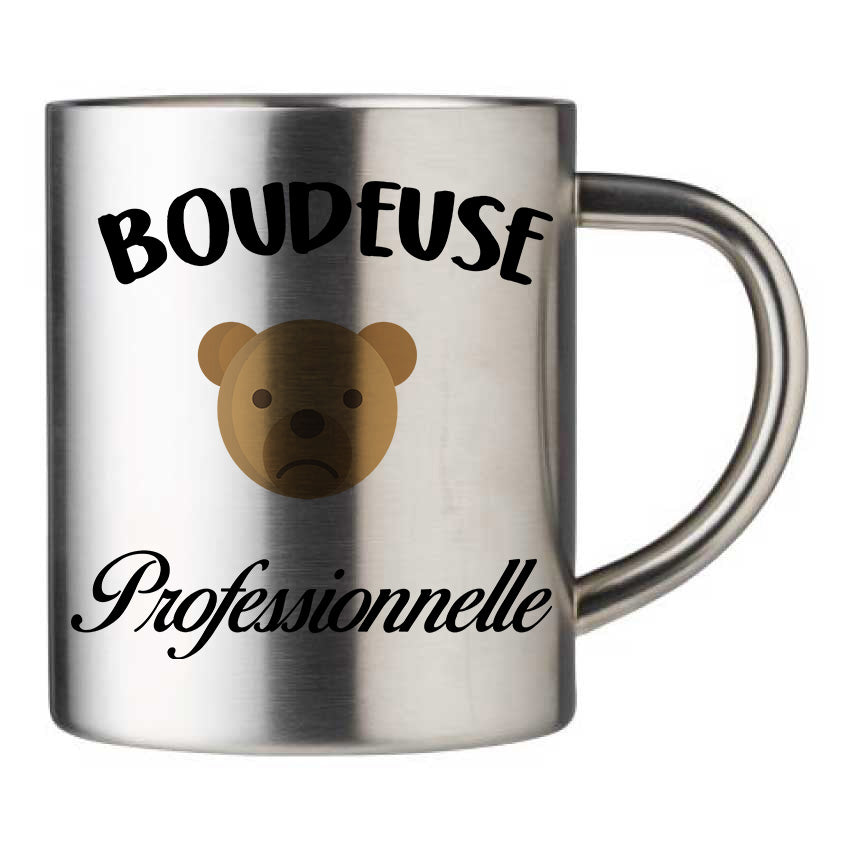 Mug inox personnalisé Boudeuse professionnelle