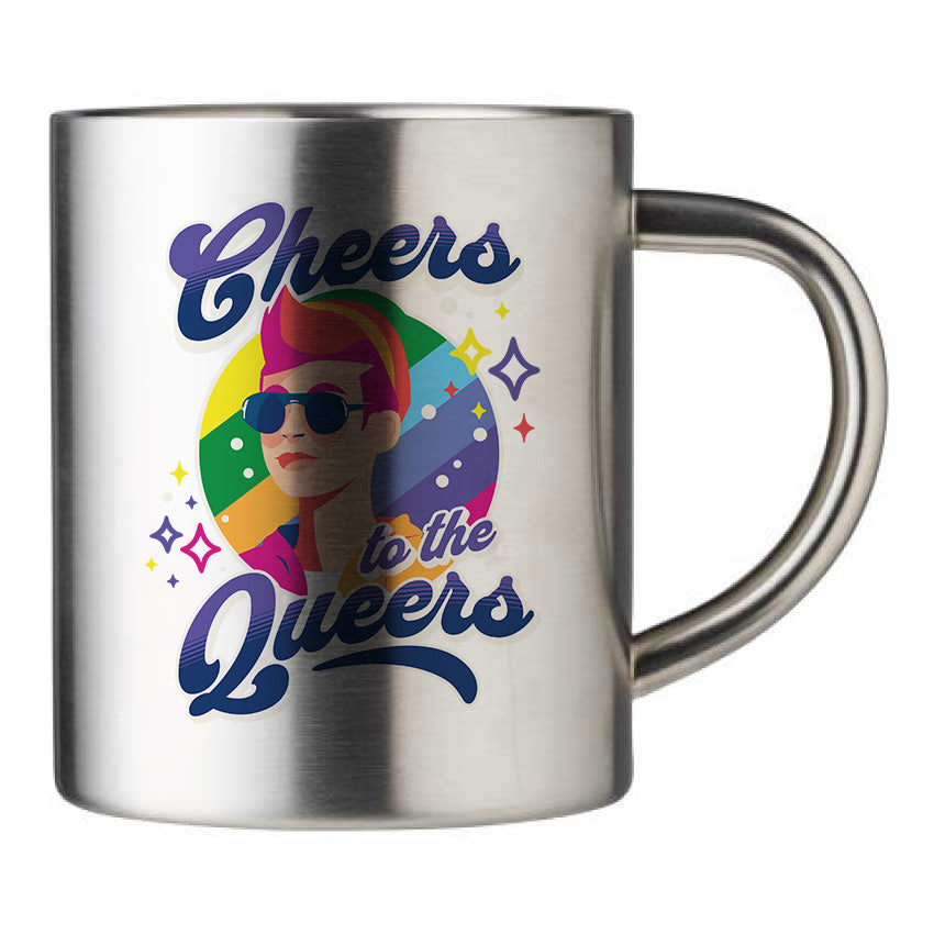 Mug inox personnalisé Cheers to the queers