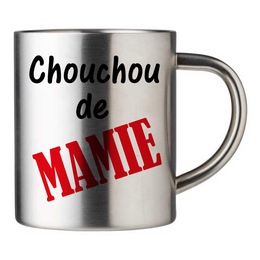 Mug inox personnalisé Chouchou de mamie