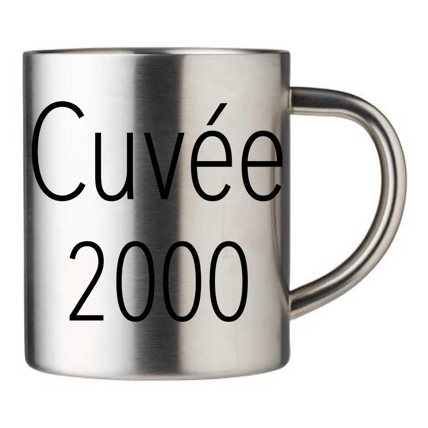 Mug inox personnalisé Cuvée 2000