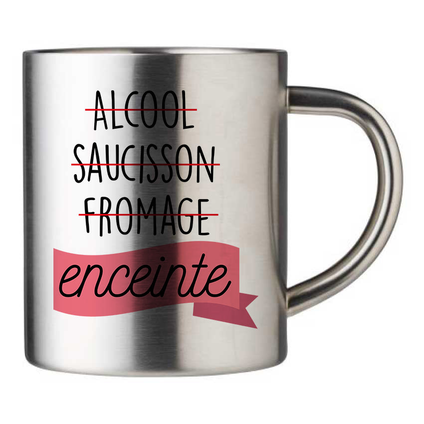 Mug inox personnalisé Enceinte