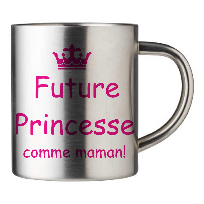 Mug inox personnalisé Future princesse