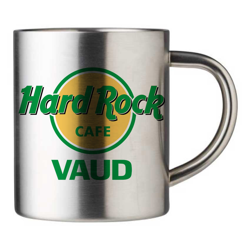 Mug inox personnalisé Hard Rock Cafe Vaud