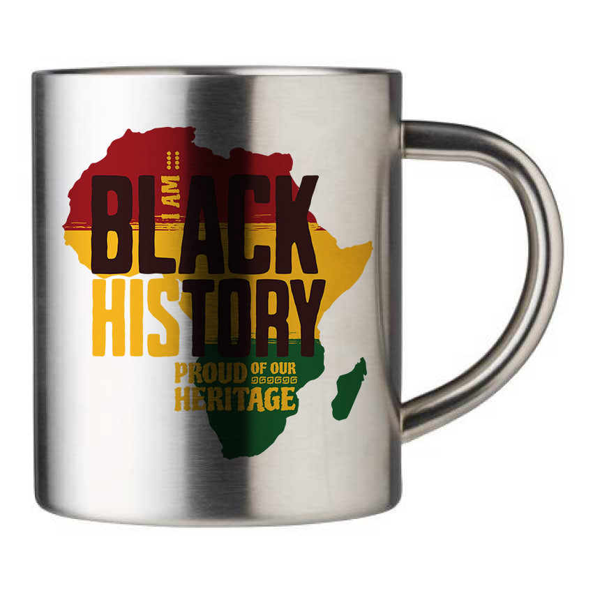 Mug inox personnalisé I am black history