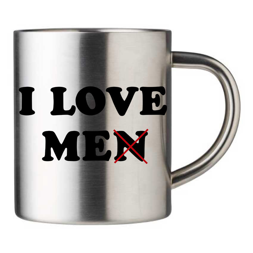 Mug inox personnalisé I love me