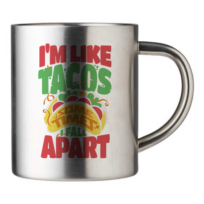 Mug inox personnalisé I'm like tacos