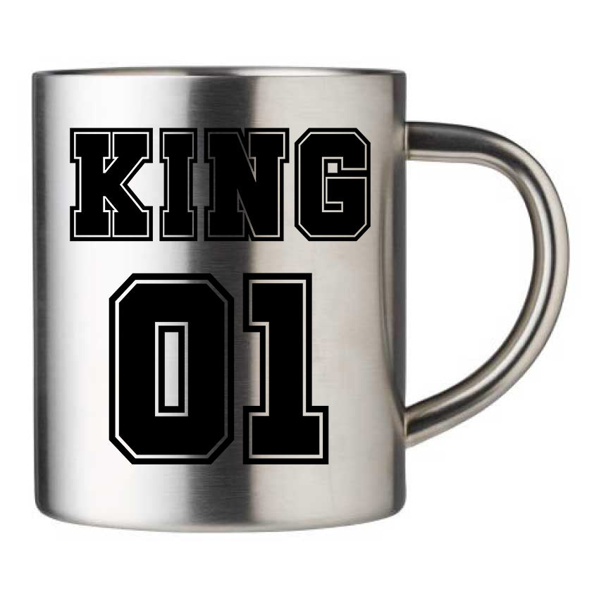 Mug inox personnalisé King 01