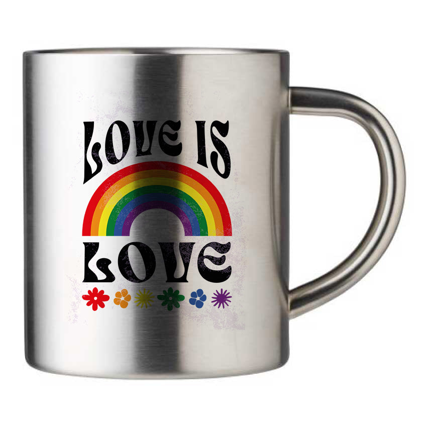 Mug inox personnalisé Love is love