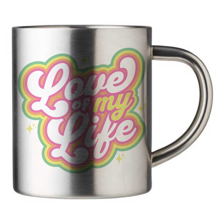 Mug inox personnalisé Love of my life