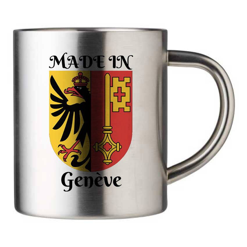Mug inox personnalisé Made in Geneve
