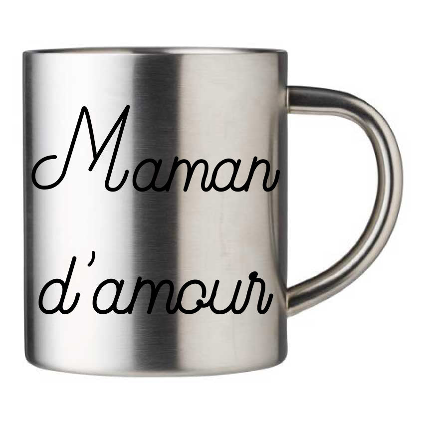 Mug inox personnalisé Maman d'amour