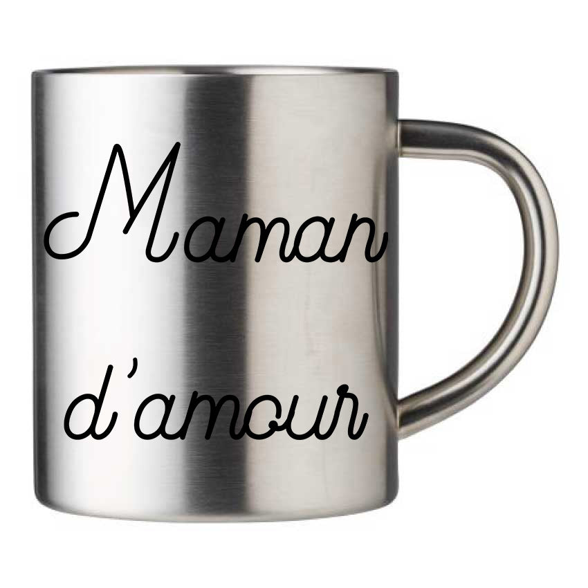 Mug inox personnalisé Maman d'amour 2