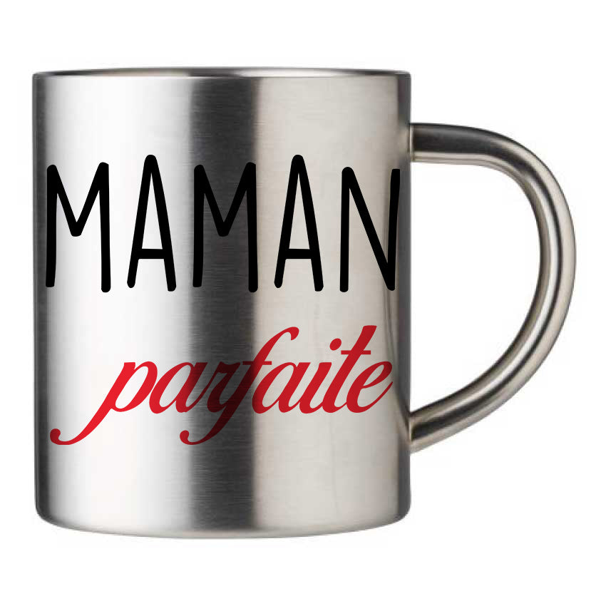Mug inox personnalisé Maman parfaite