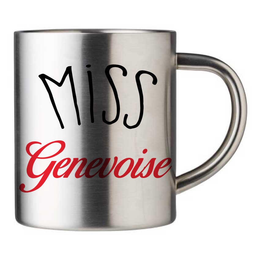 Mug inox personnalisé Miss-genevoise