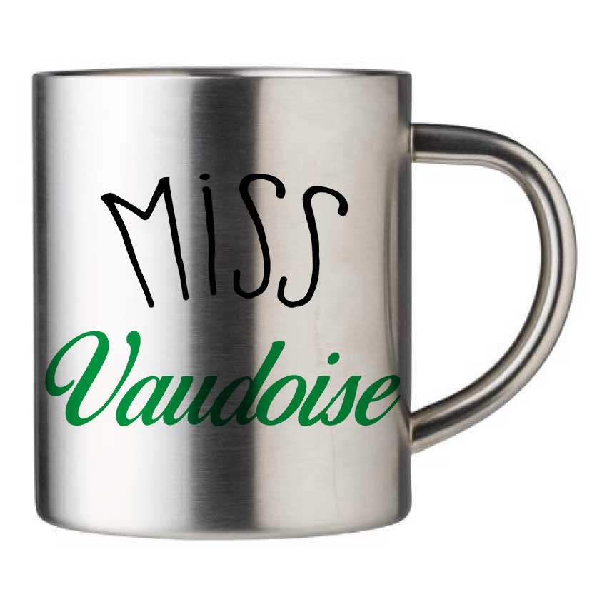 Mug inox personnalisé Miss Vaudoise
