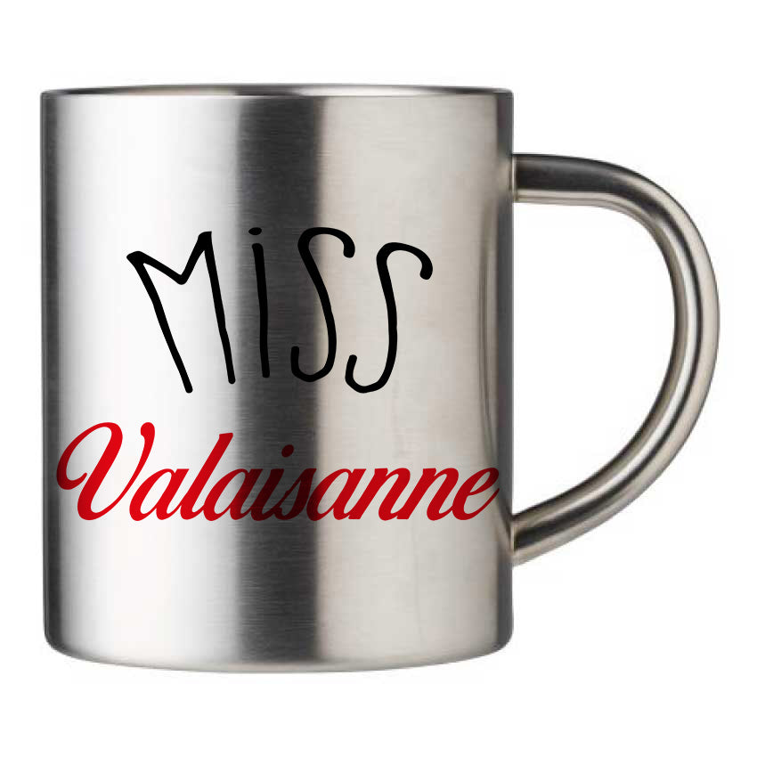 Mug inox personnalisé Miss valaisanne