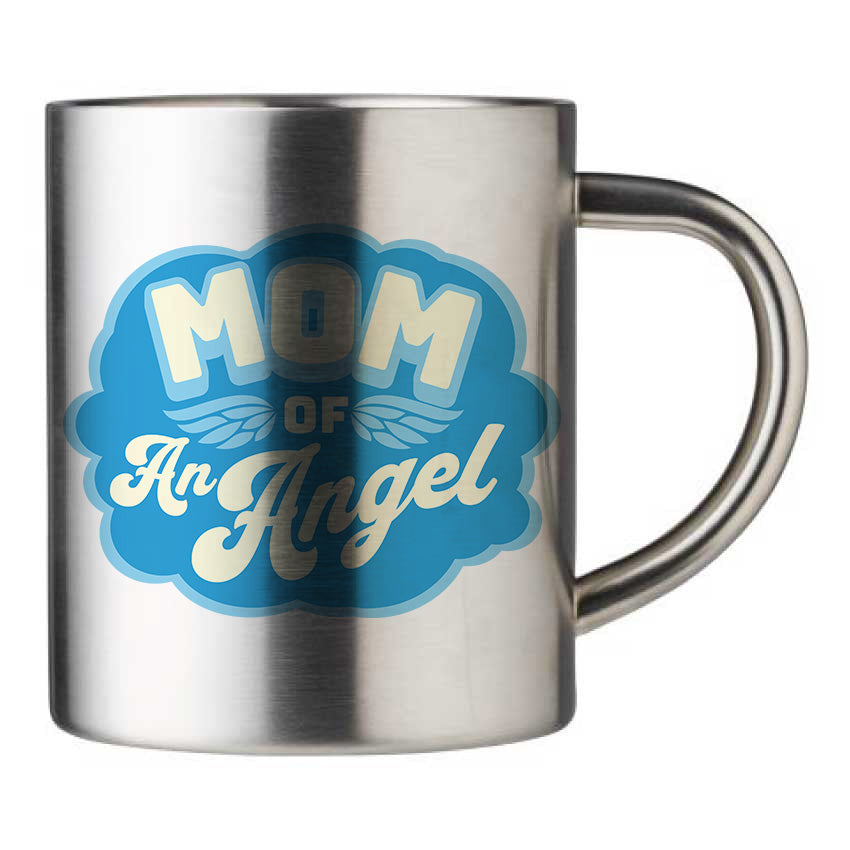 Mug inox personnalisé Mom of an angel