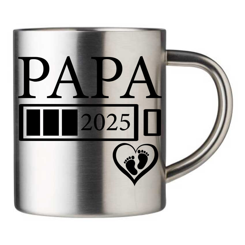 Mug inox personnalisé Papa en 2025