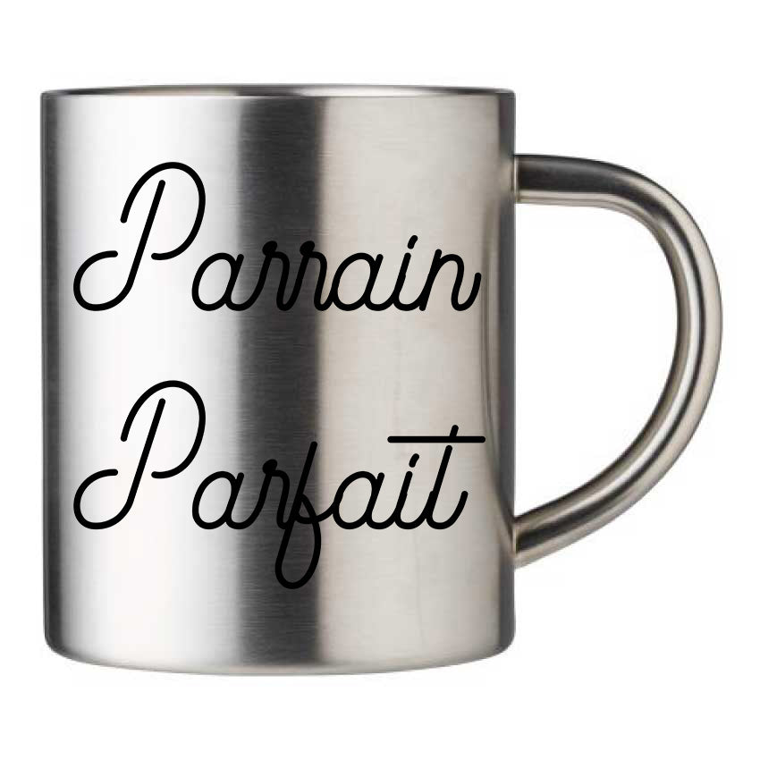 Mug inox personnalisé Parrain parfait