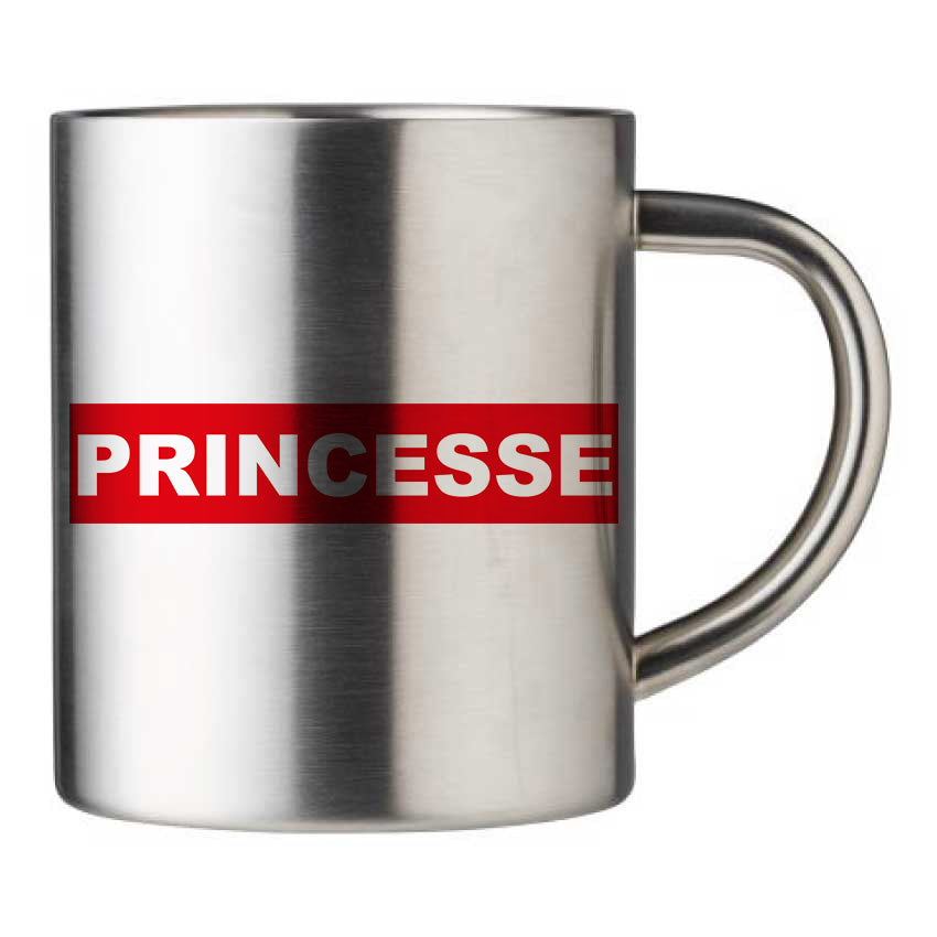 Mug inox personnalisé Princesse