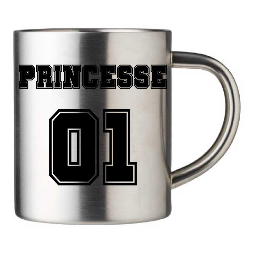 Mug inox personnalisé Princesse 01
