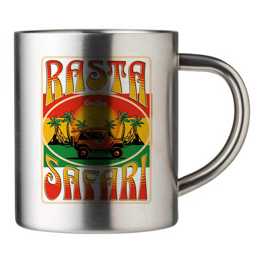 Mug inox personnalisé Rasta safari