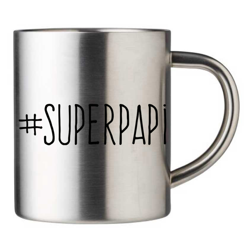 Mug inox personnalisé Superpapi 2