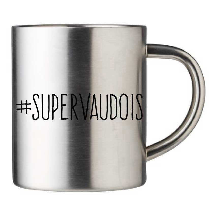 Mug inox personnalisé Supervaudois