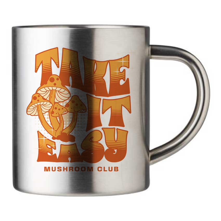 Mug inox personnalisé Take it easy
