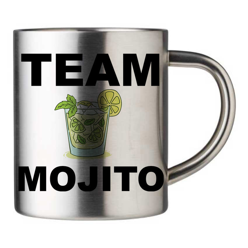 Mug inox personnalisé Team Mojito