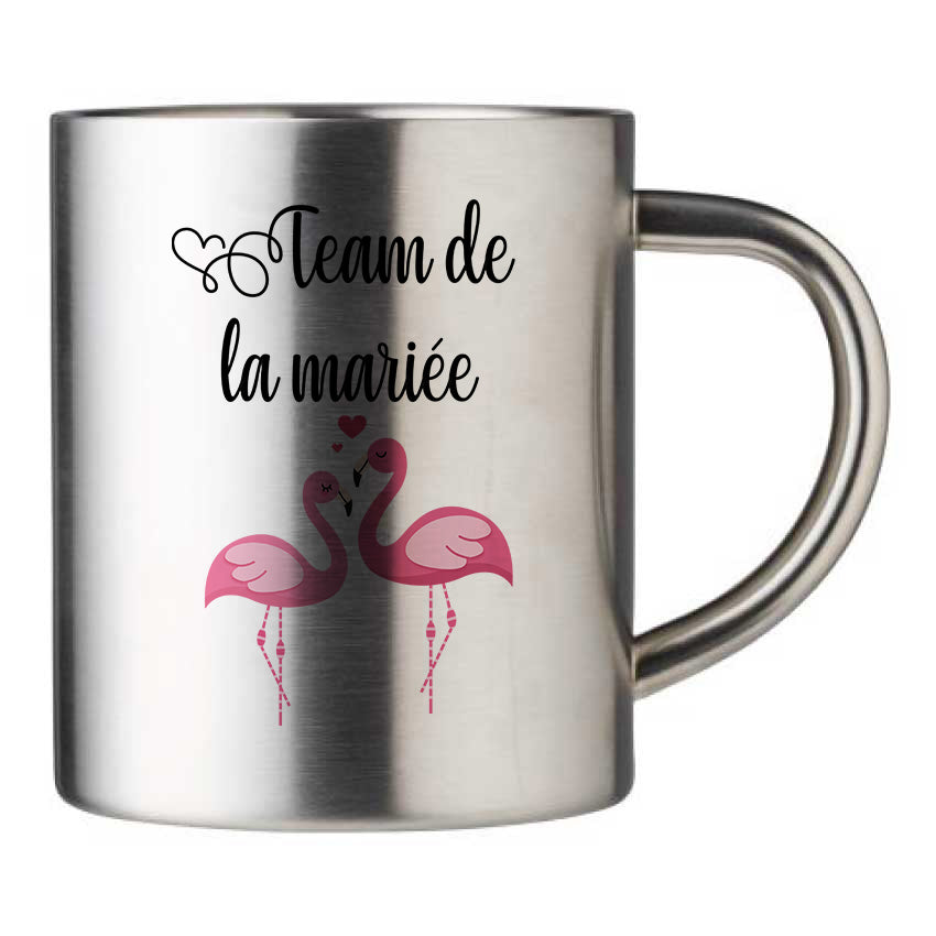Mug inox personnalisé Team de la mariee 2