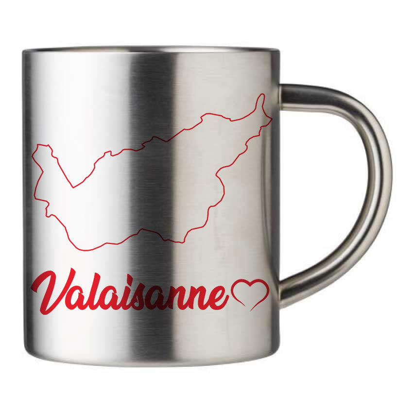 Mug inox personnalisé Valaisanne 2